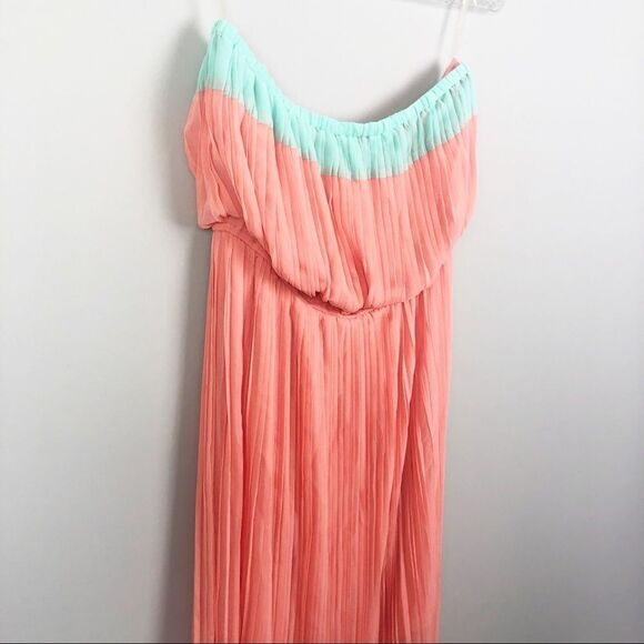 ROMEO & JULIET | Pastel Strapless Maxi Dress Large - Picture 3 of 7